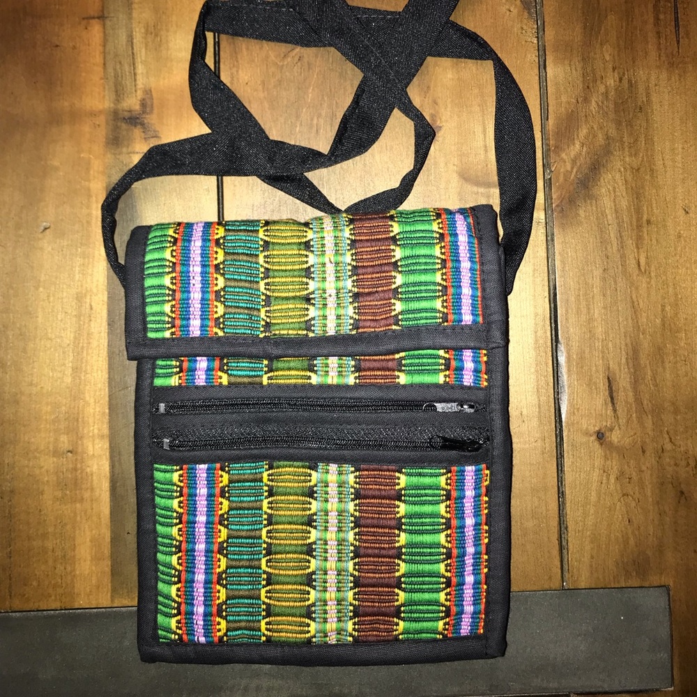 Multi-Colored Textile Purse NWOT